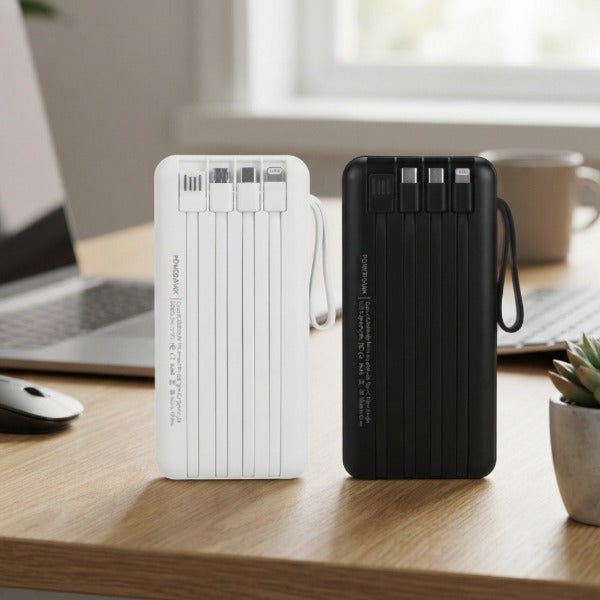 Power Bank Solma 30000mAh con 4 cables incorporados